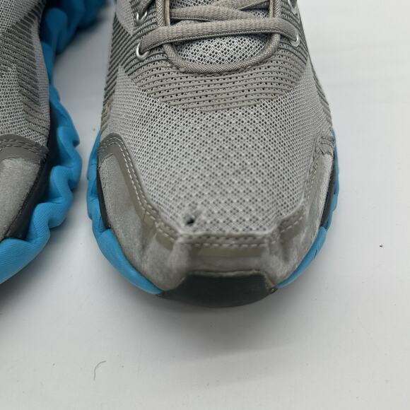 Womens Size 9.5 Reebok Zig Tech Blue/Gray Running Athletic Shoes Sneakers - Picture 4 of 11